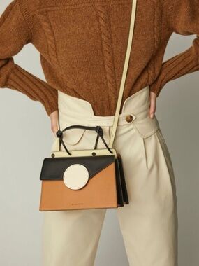 Danse Lente Phoebe Bis Tricolor Leather Crossbody Bag